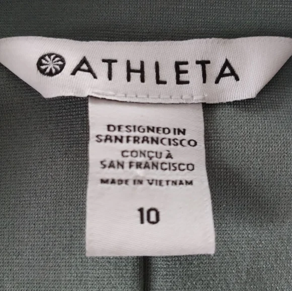 Athleta Eastbound Sage Green Open Front Blazer 10
